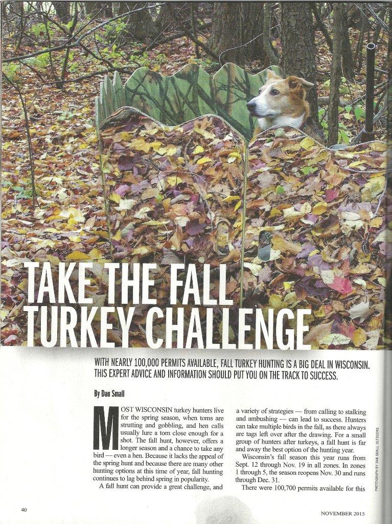 Fall turkey hunting with a dog in Wisconsin